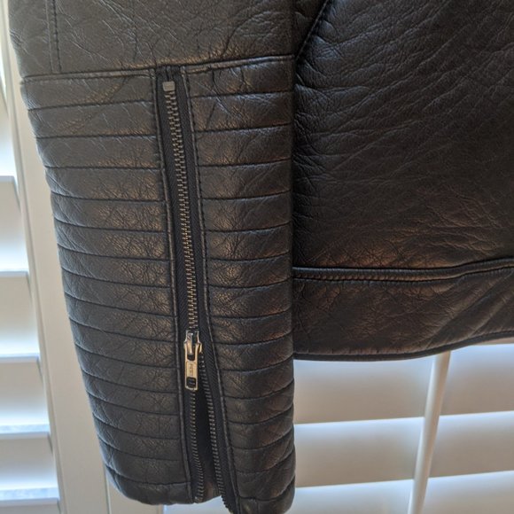 Faux Leather Biker Jacket Women's XL - Picture 6 of 13